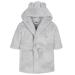 Baby Boy Girl Babies Dressing Gown Robe Plush Fleece Velvet Soft Cosy Warm Gift 6-12 Months Grey