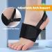Arch Support Sleeves for Plantar Fasciitis | Adjustable Compression Bands with Gel Pads for Flat Feet Fallen Arches & High Arches - Men & Women - Buy Online on GoSupps.com