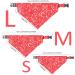 Adjustable Dog Bandana Headscarves for Small Dogs & Cats | Red Neckerchief (M) - Buy Online on GoSupps.com