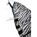Marengos Zebra Fly Outdoor Ceiling | Insect Protection Horse Blanket with Saddle Cutout & Neck | Fine-Meshed | Black & White | 155 cm - Buy Online on GoSupps.com