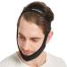 Double Adjustable Anti Snoring Chin Strap | Stopper Chin Straps for Men and Women | Snoring Solution/Sleep Aid for Mouth Breathers | Black - Buy Online on GoSupps.com