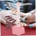 minkissy Clear Nail Sample Stick Spiral Nail Practice Stand Spiral Nail Tips Holder Manicure Nail Display Stand Spiral Nail Color Display Stand Nail Art Supply Bracket Modeling Acrylic 6.2x6.2cm Pink - Buy Online on GoSupps.com