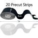 Pre-Cut Y Kinesiology Tape - 20pc Black Elastic Sports Tape for Muscle Pain Relief and Joint Protection - Buy Online on GoSupps.com
