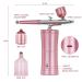 Yofuly Mini Airbrush Kit: Handheld Pink Facial Makeup & Nail Airbrush Set - Rechargeable Cordless for Barber, Nail Art, Model Painting - 2 Capacity Cups - Buy Online on GoSupps.com