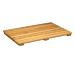 Asta Solid Teak Shower/Bath/Door Floor Mat with Rounded Corner, Spa Teak Collection (24x16)