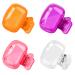 Fowecelt Toothbrush Covers Head Cap - 4Pcs Toothbrush Cover for Traveling Electric Toothbrush Head Cover for Bathroom Toothbrush Cap for Family Toothbrush Clip Cover for Hiking Camping Pink