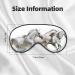Running White Horses Print Sleep Eye Mask | Soft Travel Eyeshade with Elastic Strap for Ultimate Comfort - Buy Online on GoSupps.com