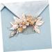 Angoily Golden Flower Hair Comb Bridal Headpiece Crystal Bridal Hair Clips Hair Accessory for Women Combs for Women Crystal Bridal Hair Barrette Tiara Veil Bride European and American - Buy Online on GoSupps.com