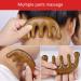 Head Massage Comb Gua Sha - 5 Wide Teeth Scalp Massager for Hair Care | International Shipping - Buy Online on GoSupps.com
