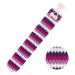 Easycosy Hot Water Bottle- Bed Warm Waist Warm Back Hot Water Bottle with Super Soft Fabric Knitted Cover 2L Pure Natural Rubber-72 cm for Back  Neck  Legs (Purple Chevron Knitted)