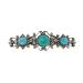 1928 Jewelry Women's Turquoise Color Stones Hair Barrette (1 Pcs)