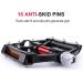CXWXC Aluminum Alloy Road/MTB Bike Pedals - Mountain Bike Pedal with Removable Anti-Skid Nails - Black-Red - Buy Online on GoSupps.com
