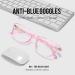 DUCO Blue Light Glasses for Kids - Anti-Bluelight & UV Protection for Ages 6-10 - Stylish Gaming Glasses in Pink - Buy Online on GoSupps.com