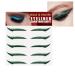 Stick On Glitter Eyeliner Strips - Instant -Adhesive Eyeliner Stencil Sparkle 5 Pairs - Sticker Eyeliner Tool Makeup Eyeliner Stickers Winged Eyeliner Stencil for Eye Makeup Tool Tristo Green (Five Pairs)