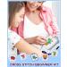 Pllieay 5PCS Cross Stitch Kits for Kids 7-13 | Includes 5 Project Patterns, Square Embroidery Hoops, 11 Skeins | Needle Point Starter Kit with Instructions - Buy Online on GoSupps.com
