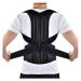 Back Support Back Brace Lumbar Support Back Support Posture Corrector Full Back Support Belt Brace Trainer Shoulder Back Support Belt(Black Large) Large Black