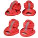 GabeFish Small Dog Summer Mesh Sandal Shoes Puppy Cats Breathable Paw Protectors Red Size 3 Size 3 Red
