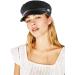 WETOO Women Newsboy Hat Cap for Ladies Visor Beret Hat Black