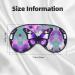 Purple Butterfly Double-Sided Sleep Eye Mask | Comfort Soft Blindfold with Adjustable Strap | Light Blocking for Perfect Rest - Buy Online on GoSupps.com