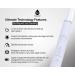 Pursonic Whitening Sonic Toothbrush, USB Rechargeable - 12 Brush Heads, 38,000 Brush Strokes/Min, 3 Modes, 2 Min Timer - White - Buy Online on GoSupps.com