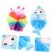 Housoutil 4 Pcs Baby Loofah - Soft Exfoliating Bath Sponge Set for Shower & Bathing | Gentle Baby Body Scrubber & Facial Sponge - Buy Online on GoSupps.com