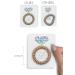 6 Pack Gold Spiral Hair Ties on Proposal Card for Bridesmaid Gift - Phone Cord Hair Ties for Maid of Honor - Buy Online on GoSupps.com