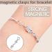 925 Sterling Silver Necklace Clasps - Gold & Silver Bracelet Converter Set | Jewelry Making Supplies - Chain Extender & Connector | 2Pcs Silver - Buy Online on GoSupps.com