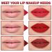 CAHIUYOA 3-Piece Dark Red Matte Liquid Lipstick Set | Long-Lasting, Smudge-Proof & Waterproof Lip Gloss | Labial Mate Larga Duraci n 24 - Set 05 - Buy Online on GoSupps.com