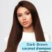 Dark Brown Hair Dye Shampoo for Gray Hair | Natural Coconut 3-in-1 Semi-Permanent Color | Long-Lasting Herbal Formula for Men & Women - 16.9 Fl Oz - Buy Online on GoSupps.com