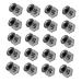 NUOBESTY Undercap 30pcs Rivet Decor Alloy Bag Metal Studs for Shoes Jean Buttons Diy Craft Accessories Bags Diamond Screws
