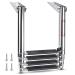 Marinebaby Heavy Duty Boat Telescopic 4 Step Ladder ,Stainless Steel Swim Platform Telescoping Ladder ,Extendable Step for Boat Yacht