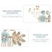 FRIUSATE 5 PCS Wedding Hair Comb Blue Flower Rhinestone Bridal Hair Accessories - Handmade Pearl Crystal Floral Leaf Clip for Women, Girls, Bride, Bridesmaids - Cyan - Buy Online on GoSupps.com