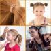 100pcs Khaki 2mm Elastic Hair Bands for Kids - Soft, Metal-Free Ponytail Holders in Brown - Buy Online on GoSupps.com