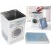 Metal Laundry Room Container Laundry Powder Metal Box Large Capacity Metal Laundry Detergent Canister Container for Storing Washing Tablets Blue - Buy Online on GoSupps.com