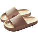 Sliders Cloud Slippers Women Men Non-Slip Mens Womens Slippers Cloud Sliders Soft Flip Flops with Thick Sole for Shower Bathroom Pool Beach 7.5 UK Khaki - Buy Online on GoSupps.com