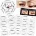 Eyeliner Stencils Stickers Eyeshadow Stencils Eyeliner Stencil Cards Eye Makeup Tool for Perfect Smokey Eyes or Winged Cat Eyes Tip Look Cat Winged Eyeliner Tape for Beginners Artist Supplies 3 Piece Set