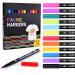 Siumir Fabric Markers for Clothes 12 Colors Cloth Markers Fabric Pens for DIY Arts 0.24 Ounce (Pack of 12)