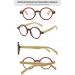 Lanomi Retro Reading Glasses for Men & Women - Vintage Wood & Iron Visual Aid - 2.0x Magnification - No Blue Light Filter - Buy Online on GoSupps.com
