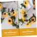 Yardenfun Simulated Sunflower Faux Sunflowers Sunflower Baby Shower Decorations Fake Artificial Sunflower Vine - Buy Online on GoSupps.com