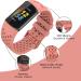 TopPerfekt Sport Bands for Fitbit Charge 5 - Adjustable Breathable Silicone Replacement Band - Orange Pink - Women Men - Buy Online on GoSupps.com
