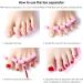 50Pcs Sponge Toe Separator & Foam Finger Spreader Set | Soft Manicure Pedicure Tools for Perfect Nails - Buy Online on GoSupps.com