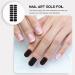 FOMIYES Nail Accessories 6 Sheets Nail Polish Strips Stickers Self-adhesive Full Nail Wraps Stick on Nail Strips Fingernail Polish Decals for Women Girls Manicure Art Black Glitter Stickers - Buy Online on GoSupps.com
