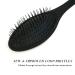 The Hair Shop Black Loop Brush - Salon Professional Grade Detangler for Remy Human & Synthetic Hair Extensions - Buy Online on GoSupps.com