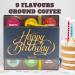 Happy Birthday Coffee Gift Set - Gourmet Ground Coffee Gift Set with 9 Flavours - Premium Medium-Dark Roasted Ground Coffee Beans Gift Set - Gift for Coffee Lover - Birthday Gifts for Him and Her - Buy Online on GoSupps.com
