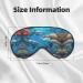 Dolphins Sea Turtle Shark Octopus Eye Mask - Ultra-Soft Light-Blocking for Comfort & Restful Sleep | International Shipping Available - Buy Online on GoSupps.com