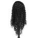 24 Inch Deep Curly Wig for Black Women with Bangs - High Density Synthetic Full Wig in Natural Black Color - Layered Afro Style - Pack of 1 (1B) - Buy Online on GoSupps.com
