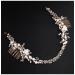 Handmade Crystal Pearls Ceramic Flower Bridal Hair Comb - Wedding Headband for Women - Buy Online on GoSupps.com