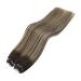 Youngsee Real Hair Microring Extensions - Ombre Dark Brown 55cm | Remy Micro Loop Hair Extensions 50g #4/18/4 - Buy Online on GoSupps.com