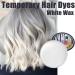 Temporary Hair Dye Hair Color Wax Washable Hair Paint Instant Hair Dye Cream Mud Hair Colour Washable Natural Hairstyle Color Styling Hair Clays for Men Women for Party Cosplay & Halloween (White) - Buy Online on GoSupps.com