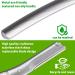 Silver Diamond Eyebrow Razor for Men and Women - Anti-Slip Handle, Stainless Steel Dermaplaning Tool for Hair Removal - Buy Online on GoSupps.com
